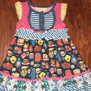 Matilda Jane dress with bloomers. 12-18 months